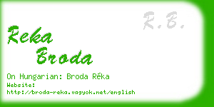reka broda business card